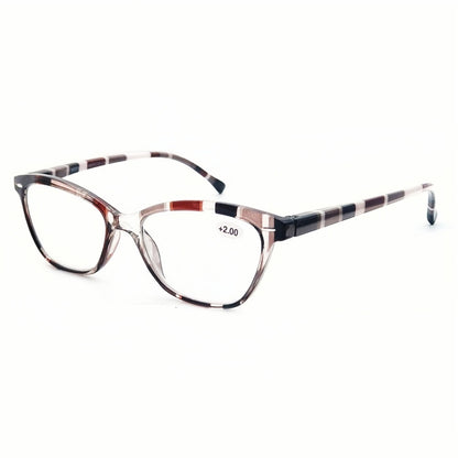 Cat Eye Reading Glasses - Stylish Women Presbyopic Glasses With Rivet Frame - ZOOMNSTORE