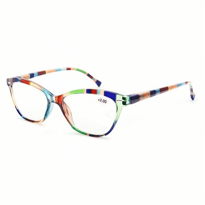 Cat Eye Reading Glasses - Stylish Women Presbyopic Glasses With Rivet Frame - ZOOMNSTORE
