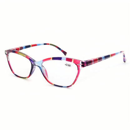Cat Eye Reading Glasses - Stylish Women Presbyopic Glasses With Rivet Frame - ZOOMNSTORE