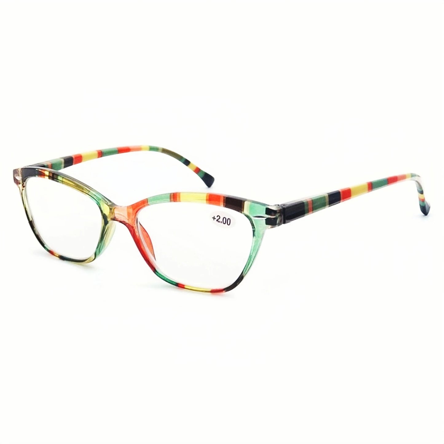 Cat Eye Reading Glasses - Stylish Women Presbyopic Glasses With Rivet Frame - ZOOMNSTORE