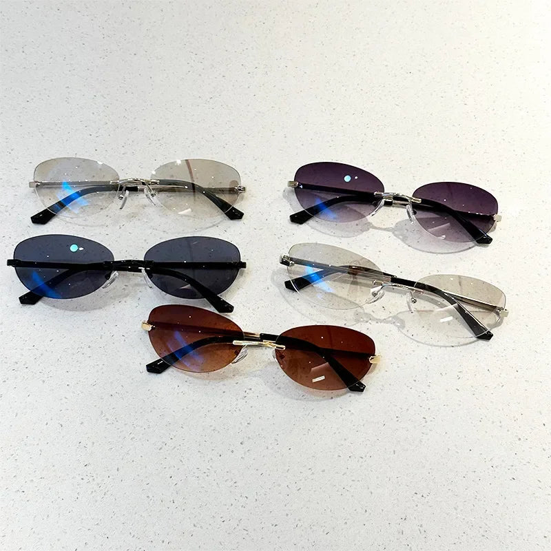 Luxury Cat Eye Sunglasses - Vintage Punk Womens Shades UV400 - ZOOMNSTORE