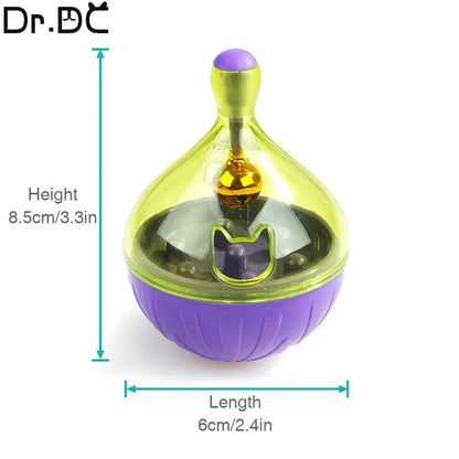 Cat Feeding Toy - Interactive Pet Feeder Ball for Puppy Kitten Training & Exercise - ZOOMNSTORE