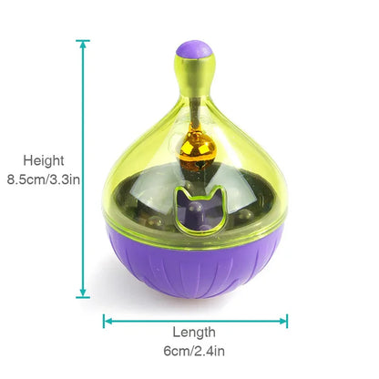 Cat Feeding Toy - Interactive Pet Feeder Ball for Puppy Kitten Training & Exercise - ZOOMNSTORE