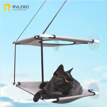 Cat Hammock Window Bed Kitten Sunny Seat Hanging Mount Beds Cat Sofa double-decker tunnels Suction Cup Wall Pet Hanging Winter - ZOOMNSTORE