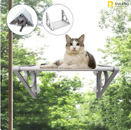 Cat Hammock Window Bed Kitten Sunny Seat Hanging Mount Beds Cat Sofa double-decker tunnels Suction Cup Wall Pet Hanging Winter - ZOOMNSTORE