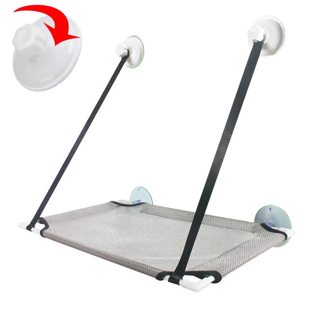 Cat Hammock Window Bed Kitten Sunny Seat Hanging Mount Beds Cat Sofa double-decker tunnels Suction Cup Wall Pet Hanging Winter - ZOOMNSTORE