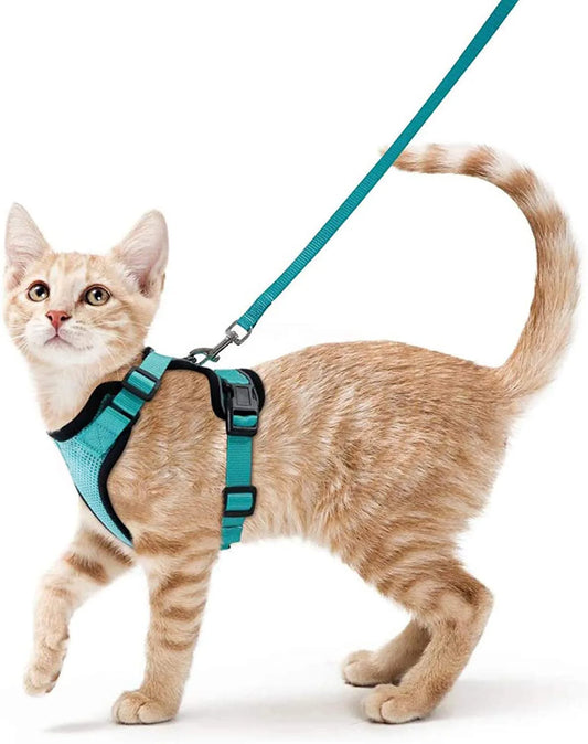 Escape Proof Cat Harness and Leash - Adjustable Soft Vest for Walking - ZOOMNSTORE