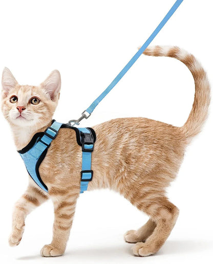 Escape Proof Cat Harness and Leash - Adjustable Soft Vest for Walking - ZOOMNSTORE