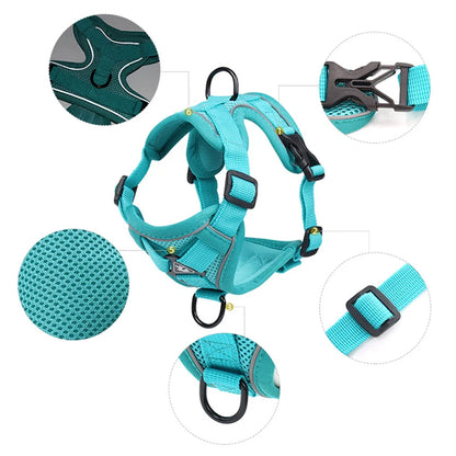 Reflective Cat Harness and Leash Set - Breathable Mesh for Small Dogs and Cats - ZOOMNSTORE