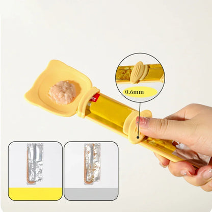 Cat Liquid Snack Feeder - Squeeze Spoon for Pet Food - ZOOMNSTORE