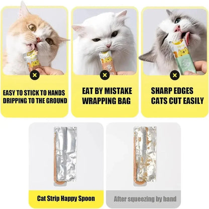 Cat Liquid Snack Feeder - Squeeze Spoon for Pet Food - ZOOMNSTORE