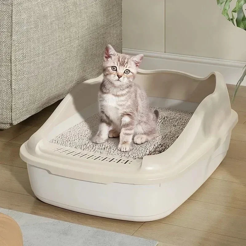 Small Cat Litter Box - Anti-Splash Kitty Toilet Sandbox - ZOOMNSTORE