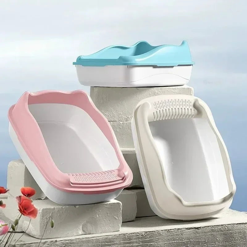 Small Cat Litter Box - Anti-Splash Kitty Toilet Sandbox - ZOOMNSTORE