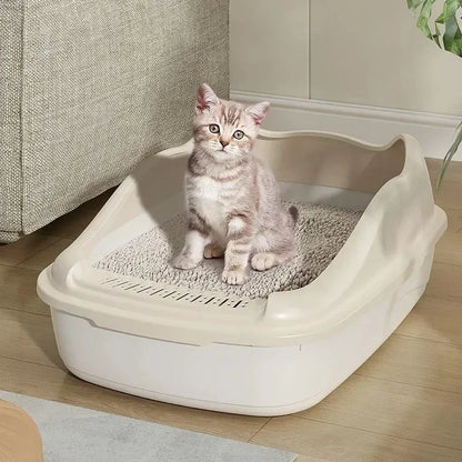 Small Cat Litter Box - Anti-Splash Kitty Toilet Sandbox - ZOOMNSTORE
