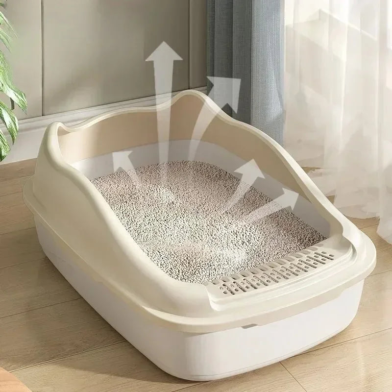 Small Cat Litter Box - Anti-Splash Kitty Toilet Sandbox - ZOOMNSTORE