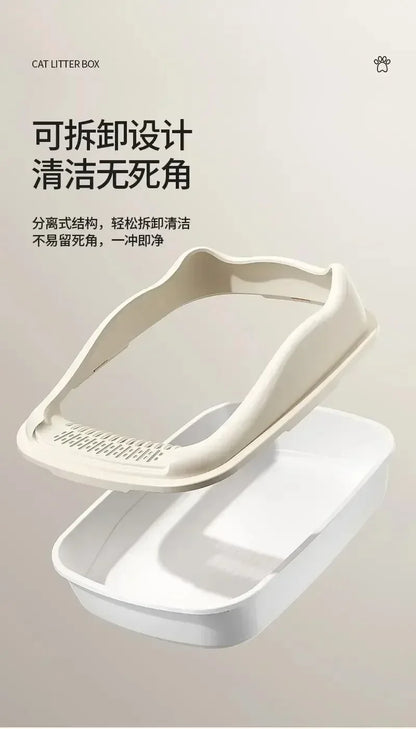 Small Cat Litter Box - Anti-Splash Kitty Toilet Sandbox - ZOOMNSTORE