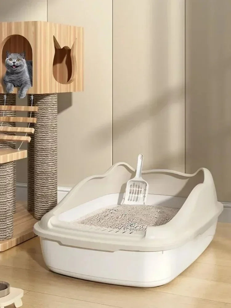 Small Cat Litter Box - Anti-Splash Kitty Toilet Sandbox - ZOOMNSTORE