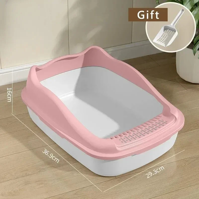 Small Cat Litter Box - Anti-Splash Kitty Toilet Sandbox - ZOOMNSTORE