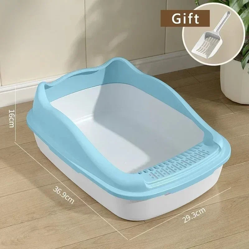 Small Cat Litter Box - Anti-Splash Kitty Toilet Sandbox - ZOOMNSTORE