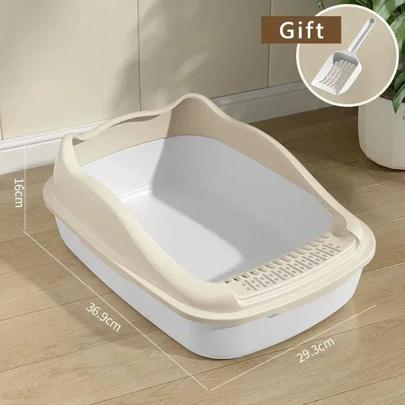 Small Cat Litter Box - Anti-Splash Kitty Toilet Sandbox - ZOOMNSTORE