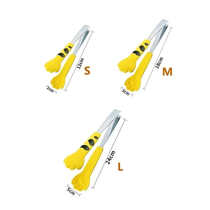 Cat Paw Food Tongs - Cute Cartoon Stainless Steel Kitchen Gadgets - ZOOMNSTORE