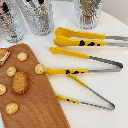 Cat Paw Food Tongs - Cute Cartoon Stainless Steel Kitchen Gadgets - ZOOMNSTORE