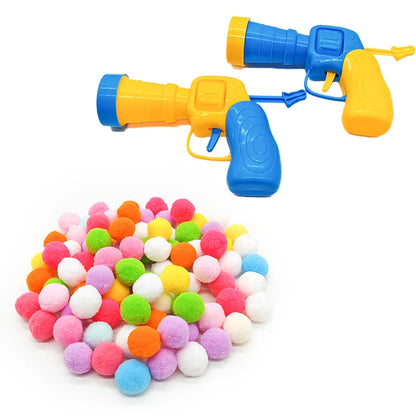 Cat Plush Ball Shooter - Mini Silent Toy for Stress Relief and Play - ZOOMNSTORE