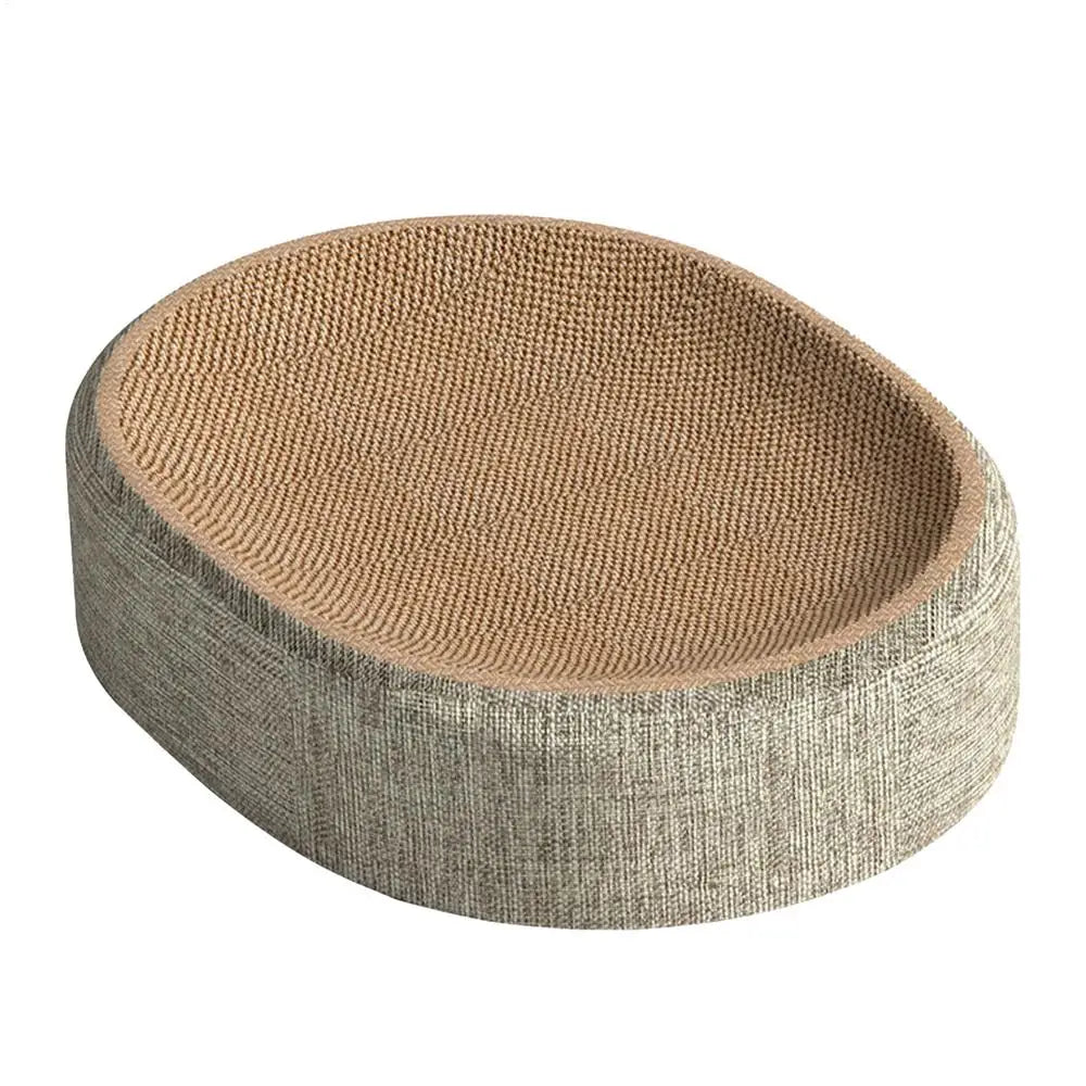Oval Shape Scratch Pad For Cats sisal Scratching Cat Bed Multifunctional Pet Sleeping Mat Cat Scratch Bed For Cats To Rest - ZOOMNSTORE