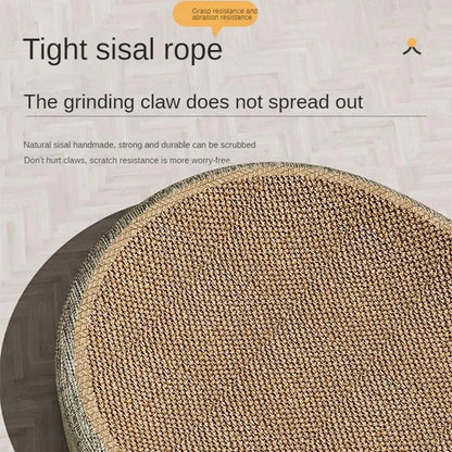 Oval Shape Scratch Pad For Cats sisal Scratching Cat Bed Multifunctional Pet Sleeping Mat Cat Scratch Bed For Cats To Rest - ZOOMNSTORE