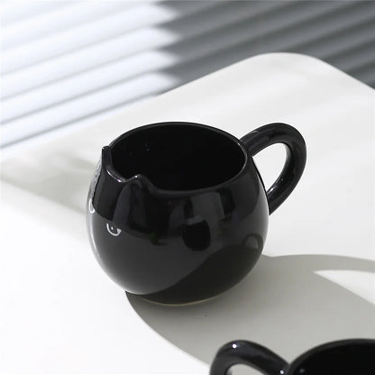 Cat Shaped Ceramic Cup - 380ml Creative Coffee Mug | Eco Friendly Porcelain Drinkware - ZOOMNSTORE