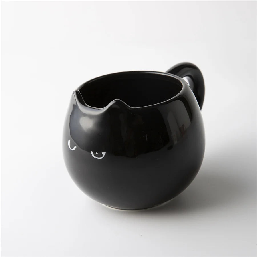 Cat Shaped Ceramic Cup - 380ml Creative Coffee Mug | Eco Friendly Porcelain Drinkware - ZOOMNSTORE
