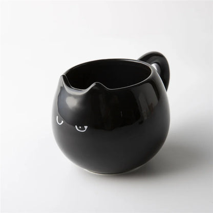 Cat Shaped Ceramic Cup - 380ml Creative Coffee Mug | Eco Friendly Porcelain Drinkware - ZOOMNSTORE