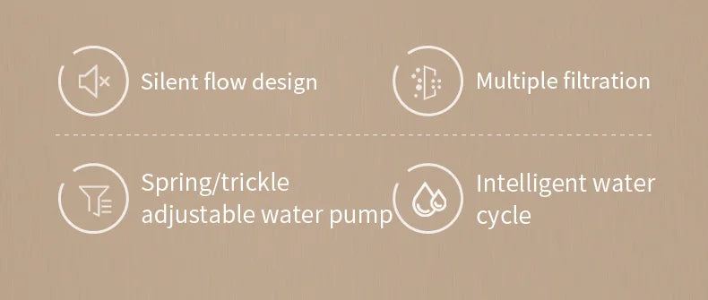 Cat Water Fountain – Automatic Large Capacity USB Waterer With Filtered Recirculating System - ZOOMNSTORE