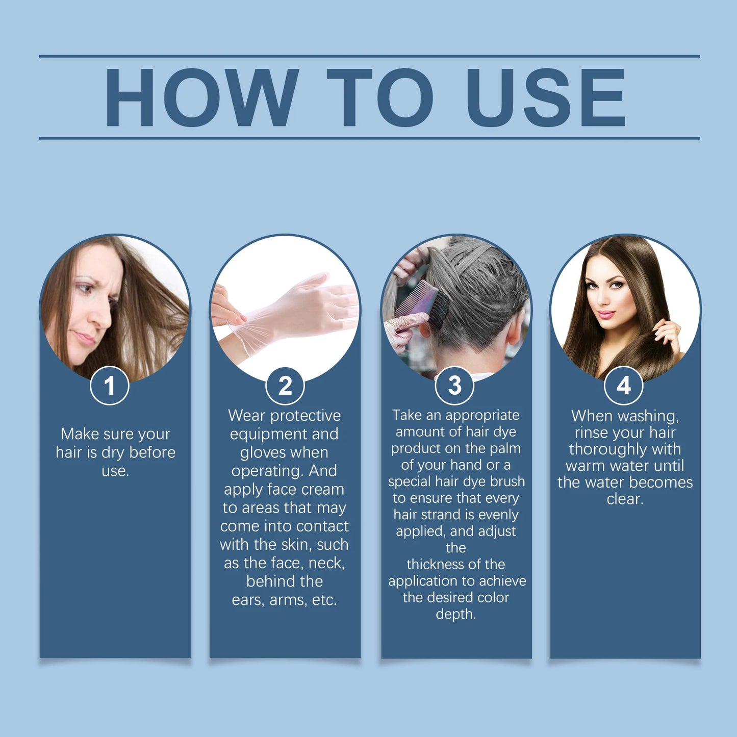 Caviar Protein Hair Dye Shampoo - Nourishing Gray White Color Treatment 500ml - ZOOMNSTORE