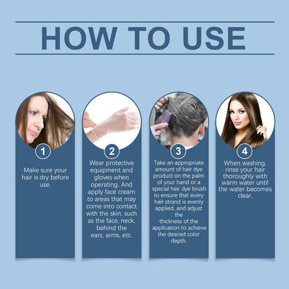 Caviar Protein Hair Dye Shampoo - Nourishing Gray White Color Treatment 500ml - ZOOMNSTORE