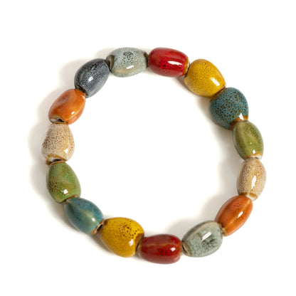 Colorful Starfish  Seashell Bracelet - Handmade Boho Beach Jewelry for Women  Teens - ZOOMNSTORE