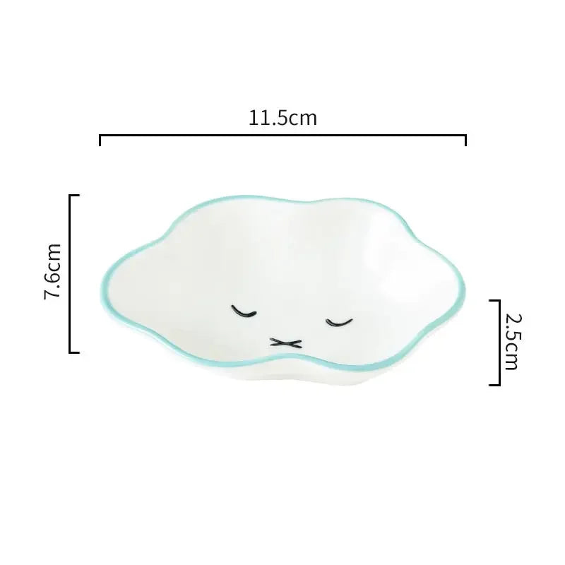 Ceramic Cloud Dipping Sauce Dish - Cute Hot Pot Seasoning Bowl - ZOOMNSTORE