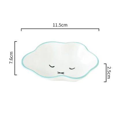Ceramic Cloud Dipping Sauce Dish - Cute Hot Pot Seasoning Bowl - ZOOMNSTORE