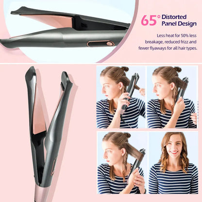 Ceramic Curling Wand - 3/4 Inch Tapered Iron With Fast Heating & Digital Control - ZOOMNSTORE