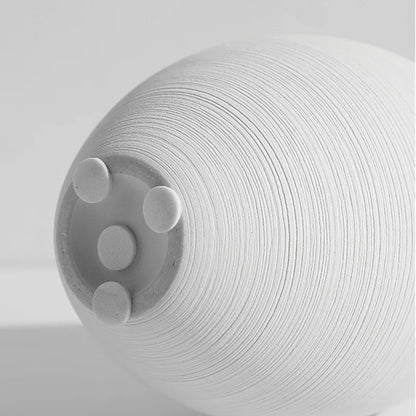 Nordic Style Round Ceramic Vase - Handmade Decorative Home Art - ZOOMNSTORE