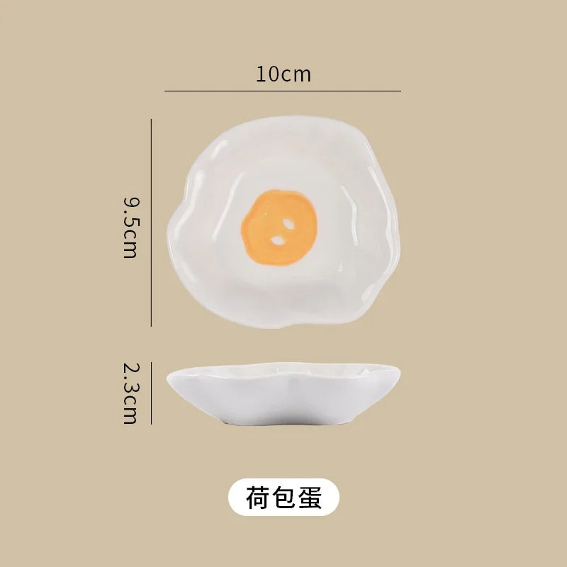 Ceramic Cloud Dipping Sauce Dish - Cute Hot Pot Seasoning Bowl - ZOOMNSTORE