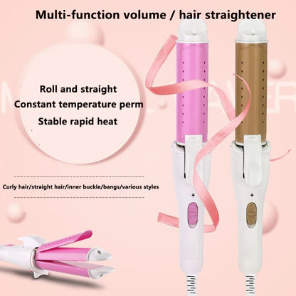 Ceramic Hair Curler - Electric Curling Iron With LCD Temperature Display & Tourmaline Barrel - ZOOMNSTORE