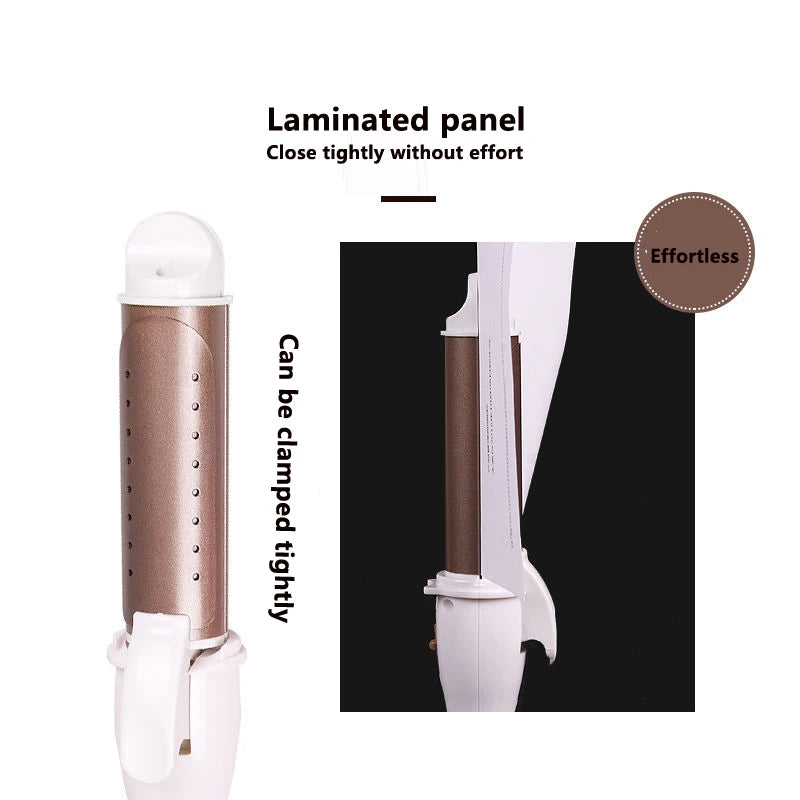 Ceramic Hair Curler - Electric Curling Iron With LCD Temperature Display & Tourmaline Barrel - ZOOMNSTORE