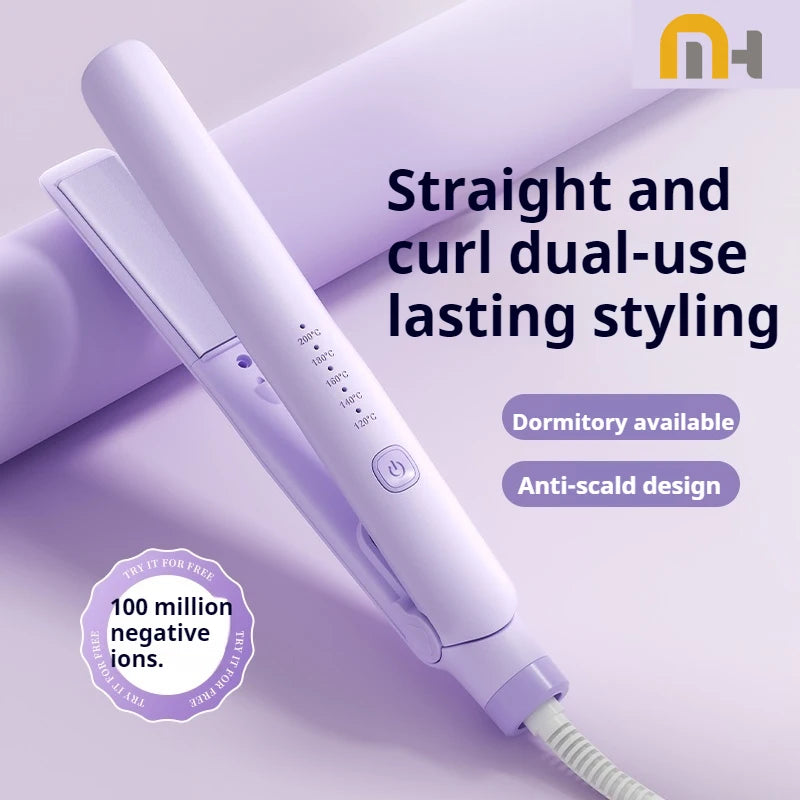 Ceramic Hair Straightener – Ionic Flat Iron With Titanium Plates | Fast Heating, Adjustable Temperature - ZOOMNSTORE