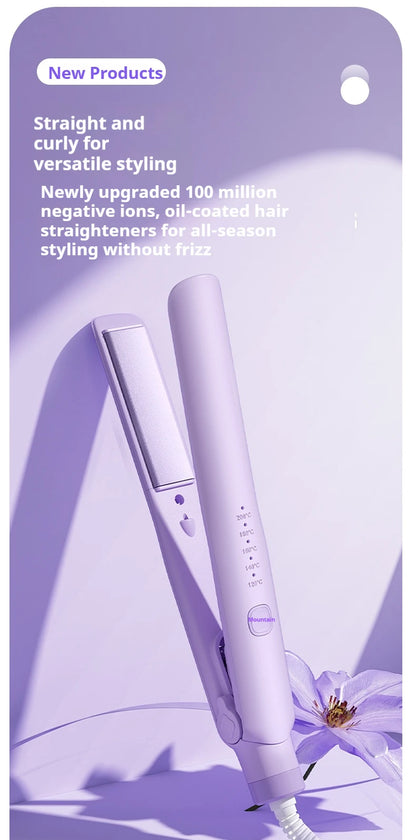 Ceramic Hair Straightener – Ionic Flat Iron With Titanium Plates | Fast Heating, Adjustable Temperature - ZOOMNSTORE