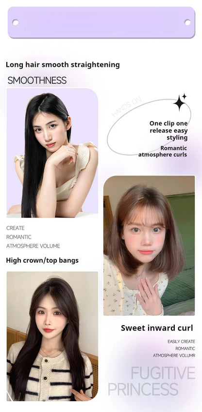 Ceramic Hair Straightener – Ionic Flat Iron With Titanium Plates | Fast Heating, Adjustable Temperature - ZOOMNSTORE