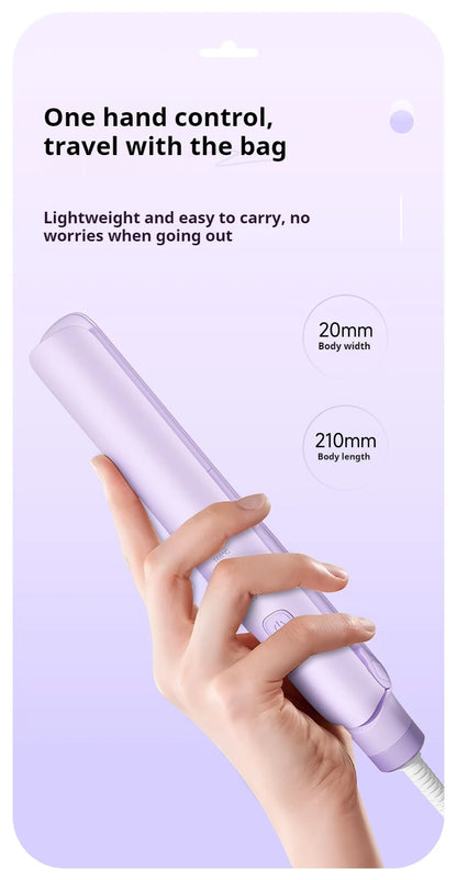 Ceramic Hair Straightener – Ionic Flat Iron With Titanium Plates | Fast Heating, Adjustable Temperature - ZOOMNSTORE