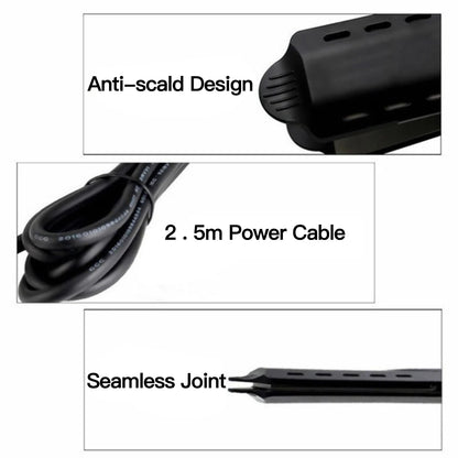 Ceramic Hair Straightener | Temperature Adjustable Flat Iron With Widen Panel For Women | Anti Scald Hair Iron - ZOOMNSTORE