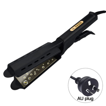 Ceramic Hair Straightener | Temperature Adjustable Flat Iron With Widen Panel For Women | Anti Scald Hair Iron - ZOOMNSTORE