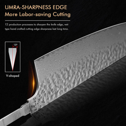 Damascus Steel VG10 Chef Knife Blank - Hand Forged Kitchen Knife Making Tool - ZOOMNSTORE